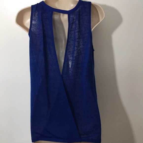 Rampage Blue/Gold Surplice Back Tank Top Sz S NWT - Picture 3 of 5